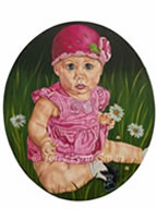 Essence Of A Child Big Eyes Oil Painting by Terry Lynn Smith, Artist Richmond, VA