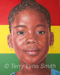 Portrait Of Orphan Oil Painting by Terry Lynn Smith, Artist Richmond, VA