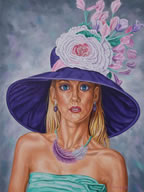 Essence Of Beauty Big Eyes Oil Painting by Terry Lynn Smith, Artist Richmond, VA