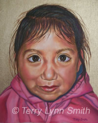 Portrait Of Orphan Oil Painting by Terry Lynn Smith, Artist Richmond, VA