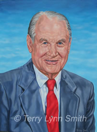 Portrait Of Papa Oil Painting by Terry Lynn Smith, Artist Richmond, VA