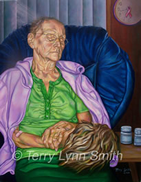 Time Passes Away Oil Painting by Terry Lynn Smith, Artist Richmond, VA